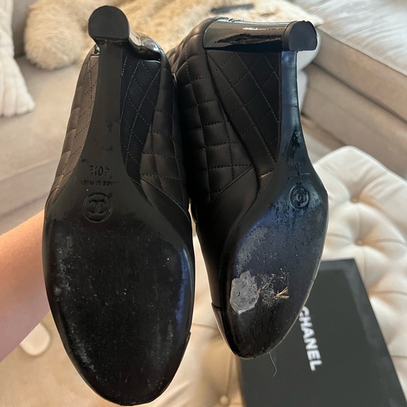 Chanel brown quilted booties size 40 - Picture 6 of 6